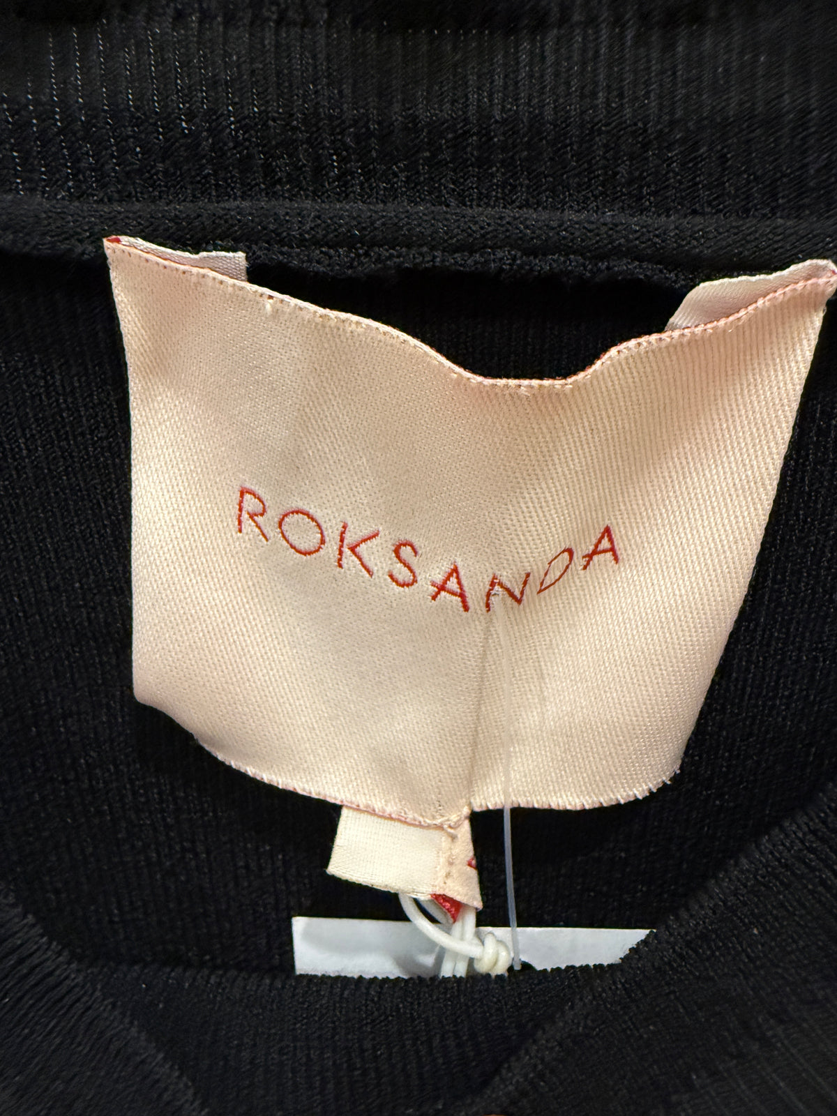 ROKSANDA Mindoro Fluted Sleeves Ruffle Trim Ribbed Knit Sweater/M