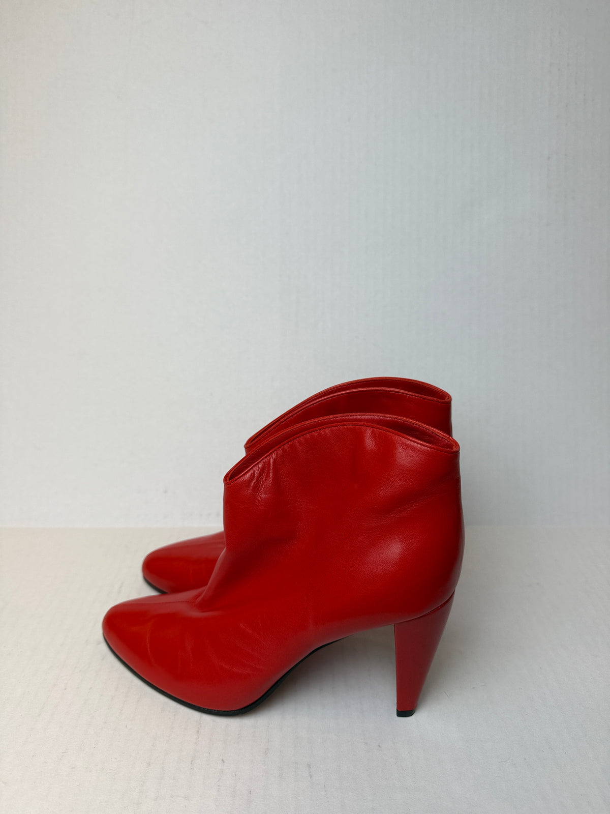 CELINE Leather Rancher Ankle Boots/US5.5-EU36.5