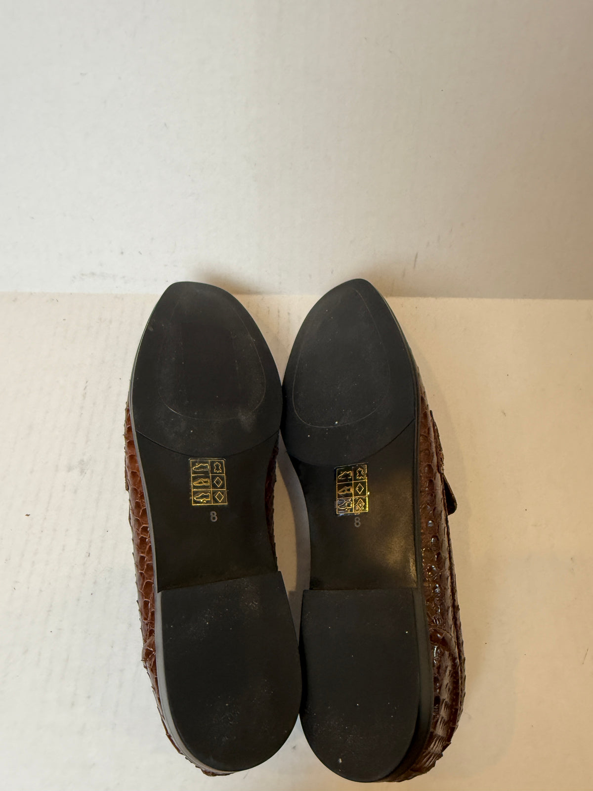 JEFFREY CAMPBELL New Leather Snake pattern Loafers / US8-EU39