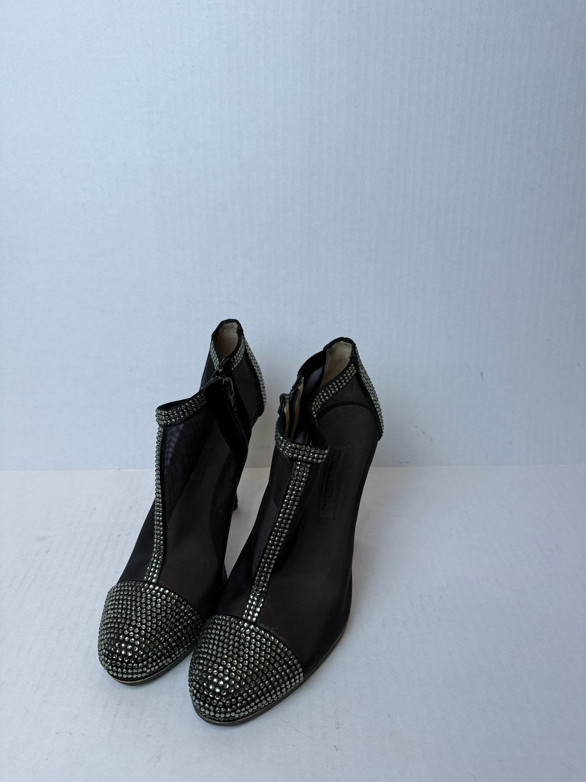 OSCAR DE LA RENTA Mesh Studded Pump Heels / US8-EU38.5