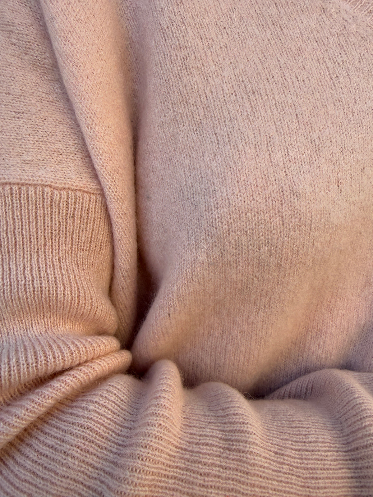 KUJTEN Cashmere LS VNeck Tuniquew Sweater/M