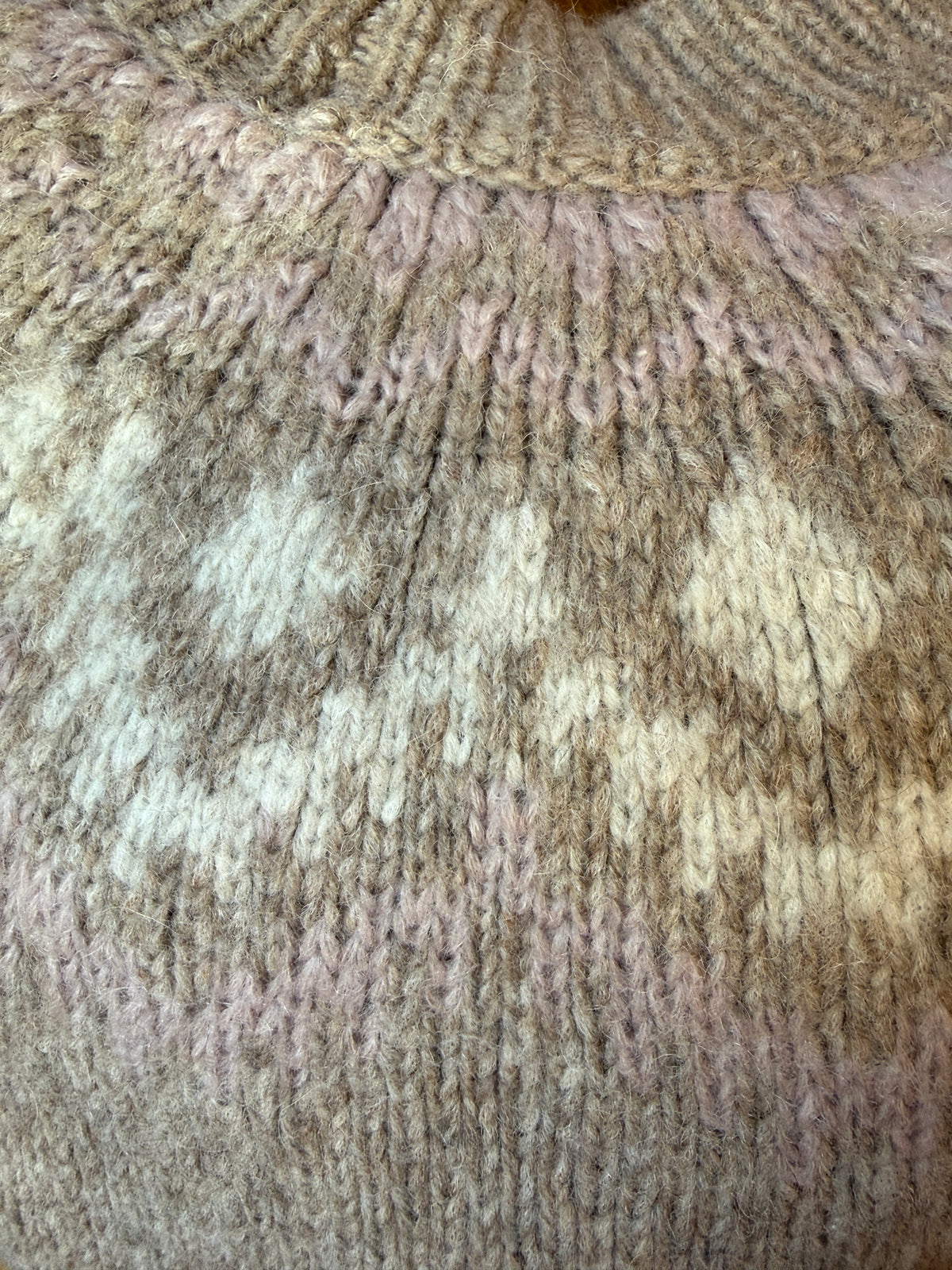 THEORY Roblynda Fair Isle Alpaca Blend Mock Neck Sweater / S
