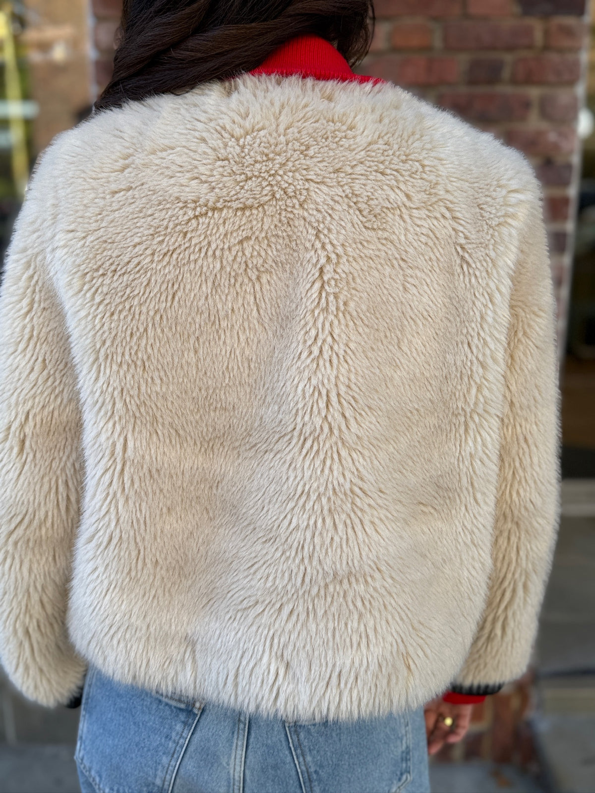 DEREK LAM 10 CROSBY Emerise Plush Faux Fur Coat/M-EU38