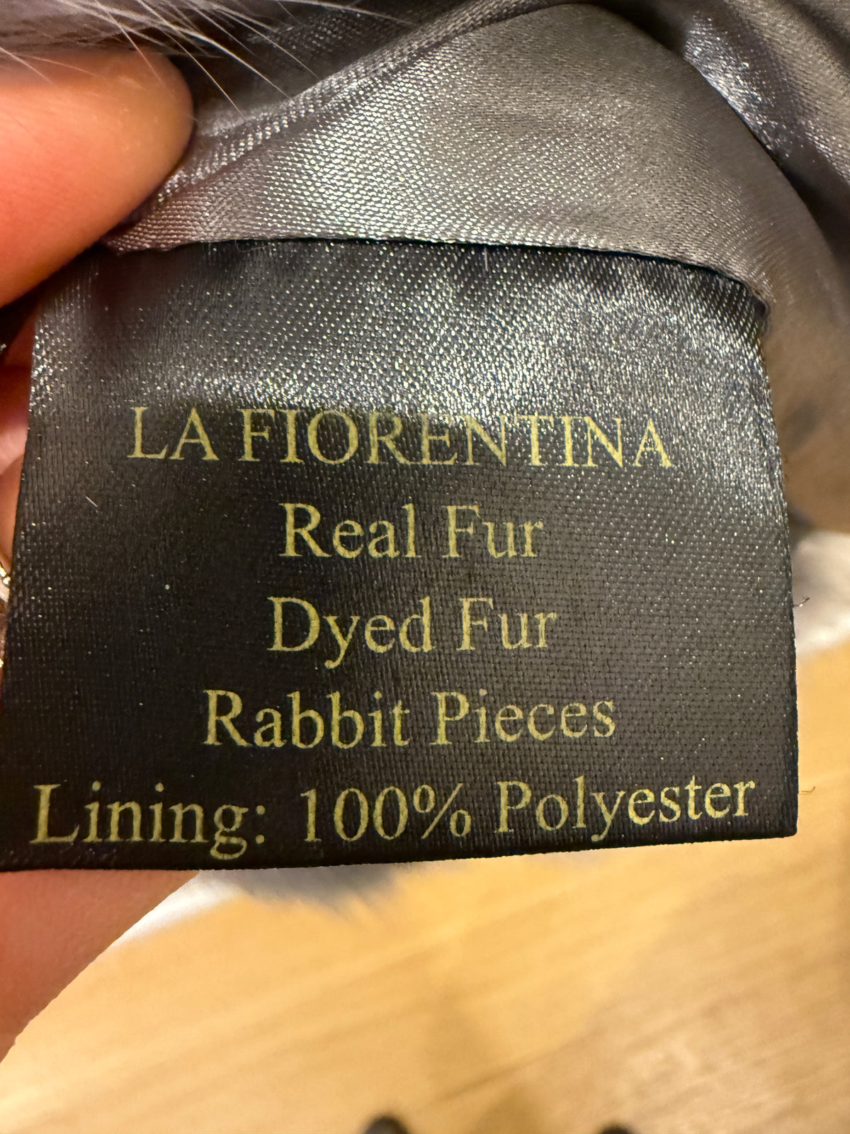 LA FIORENTINA Rabbit Fur Vest / M