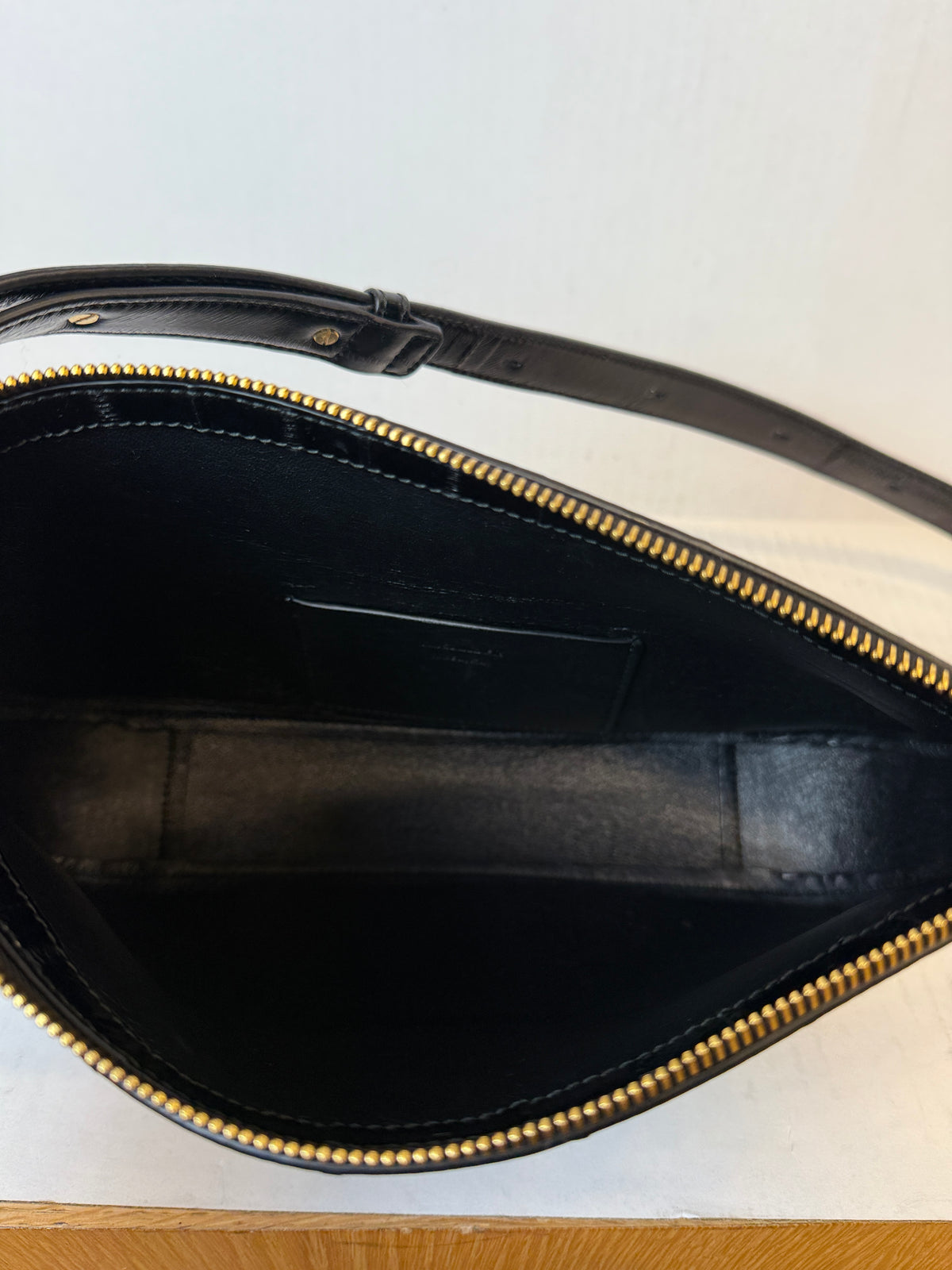 JIL SANDER Leather Medium Fold Shoulder Bag