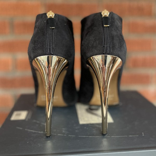 WALTER STEIGER Suede boots with gold bow / US9-EU40