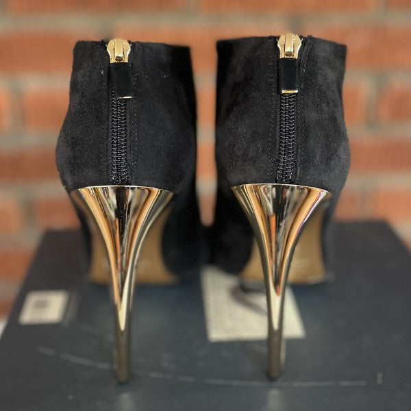 WALTER STEIGER Suede boots with gold bow / US9-EU40