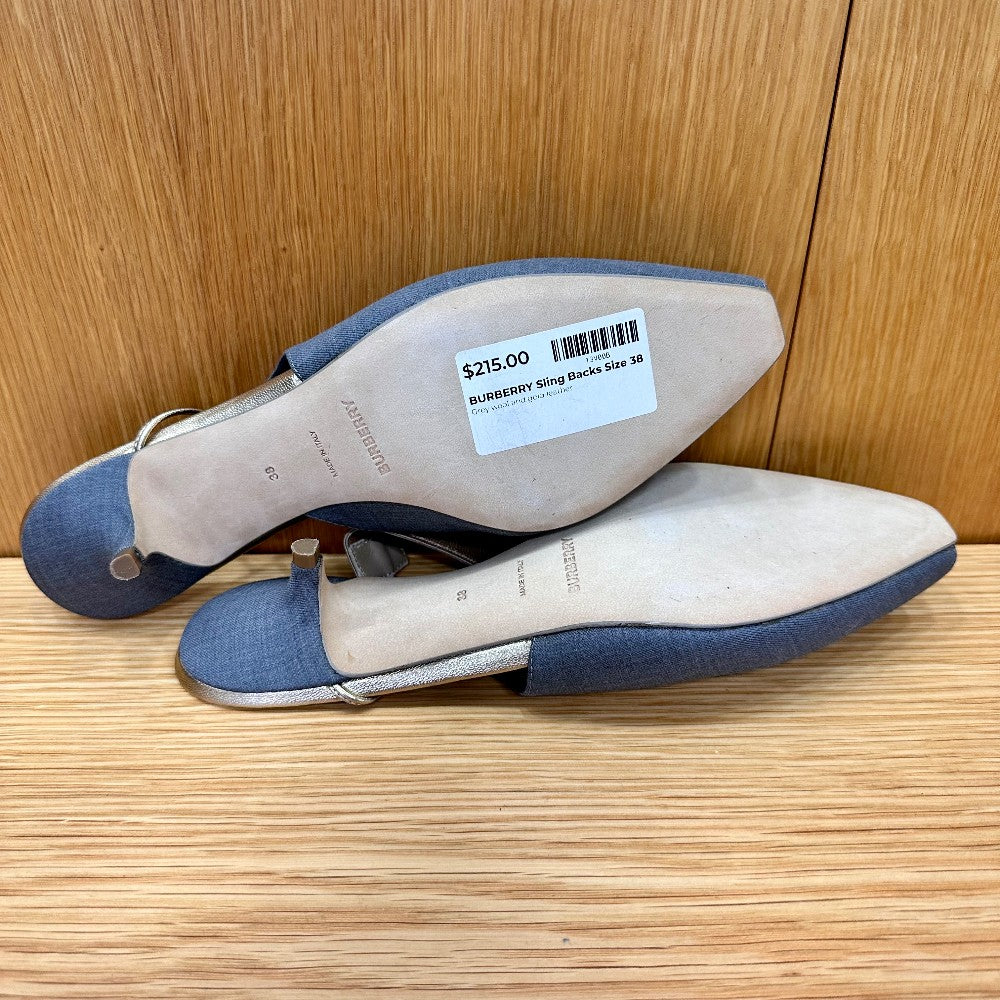 BURBERRY Sling Backs / US7.5-EU38