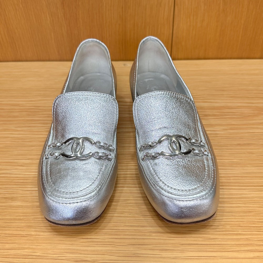 CHANEL interlocking CC loafers / US9-EU39.5