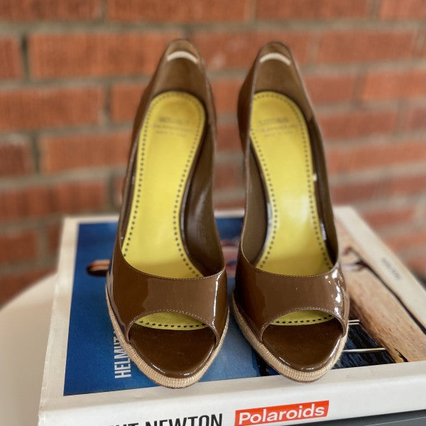 MOSCHINO Platform Peep Toe Size 37.5