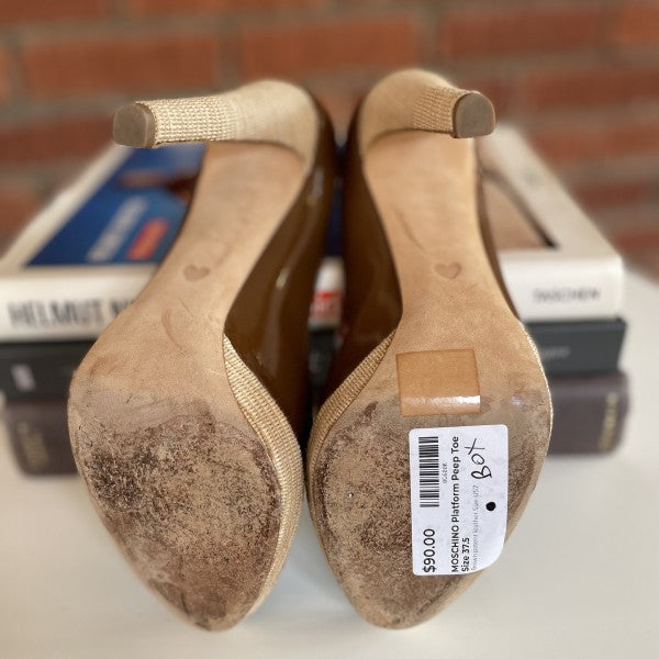 MOSCHINO Platform Peep Toe Size 37.5