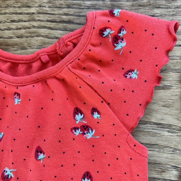 NEXT Set of 2 Strawberries Lightweight Bodysuit / 3-6M