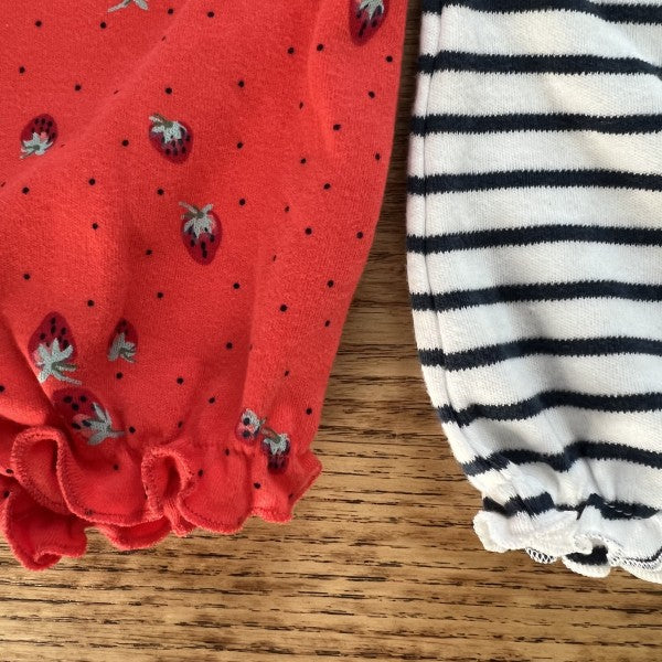 NEXT Set of 2 Strawberries Lightweight Bodysuit / 3-6M