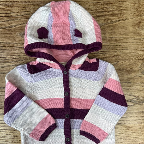 LUPILU Cotton Hooded Cardigan / 12-24M