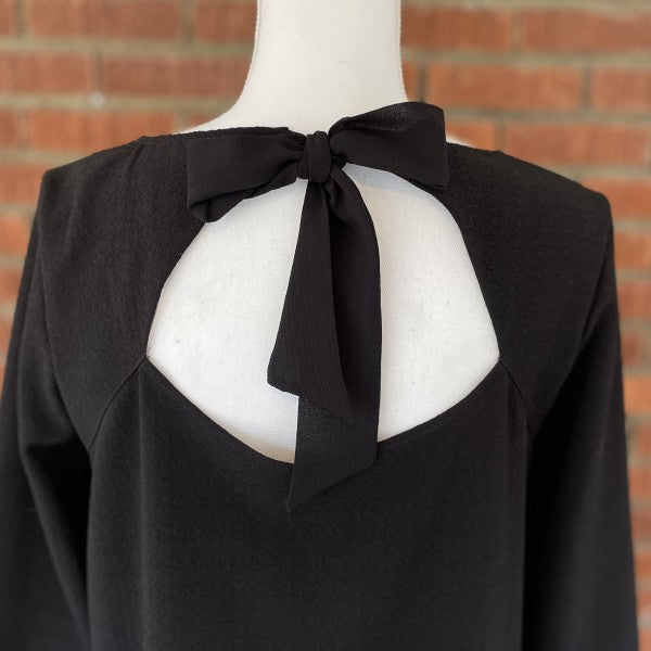 SEZANE Long Sleeves Dress with bow at the back / L
