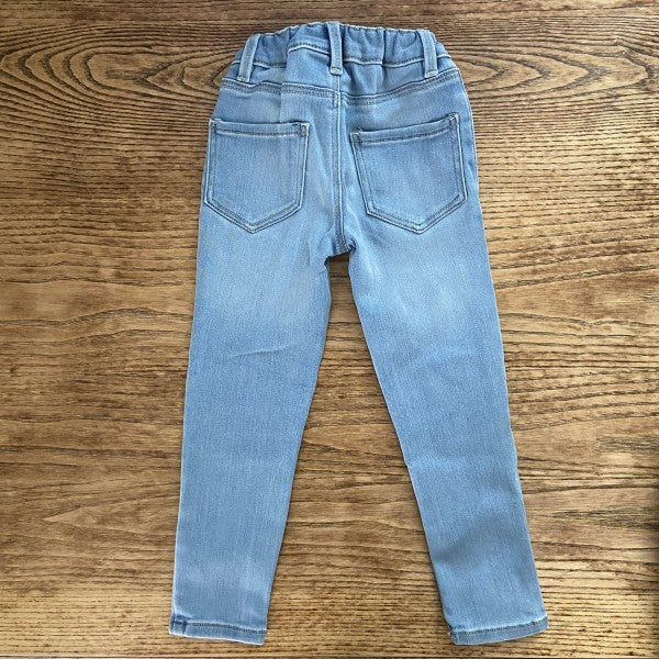 OSHKOSH jeans Girl with Pink Flower Embroidery / 5Y