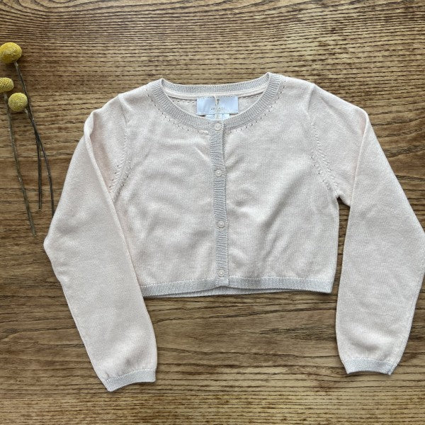JACADI Cropped Cardigan NEW With Silver Thread / 6Y