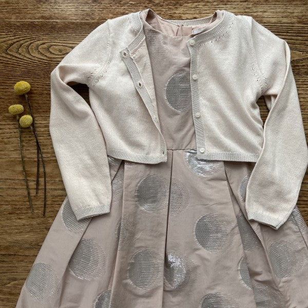 JACADI Cropped Cardigan NEW With Silver Thread / 6Y