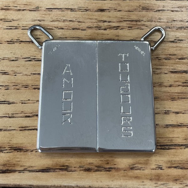 HERMES Silver Amour Toujours 2 pendants