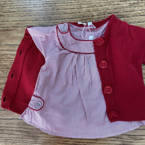 JACADI Top and Cardigan Size 6M