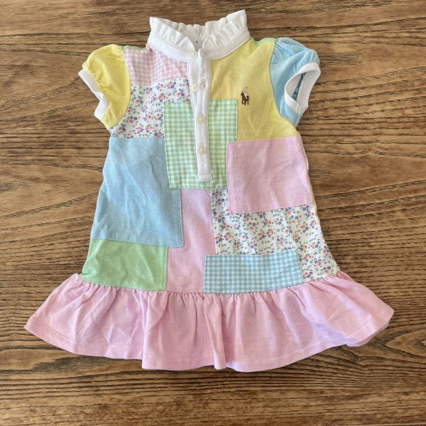 RALPH LAUREN Patchwork Dress NEW / 12M