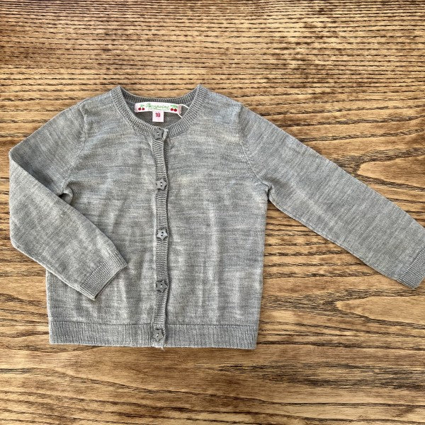 BONPOINT Wool Cardigan with Star Buttons Size 18M