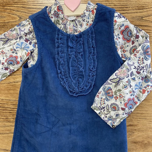 BENETTON Corduroy Sleeveless Dress / 4-5Y