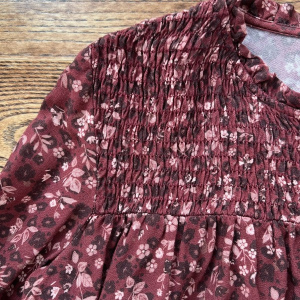 MNG LS Smocked Dress / 8Y