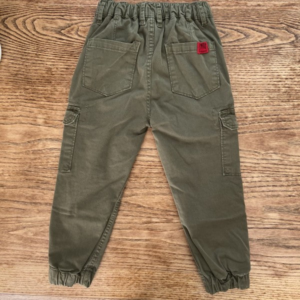 ZARA Kids Cargo Kaki Pants / 6Y
