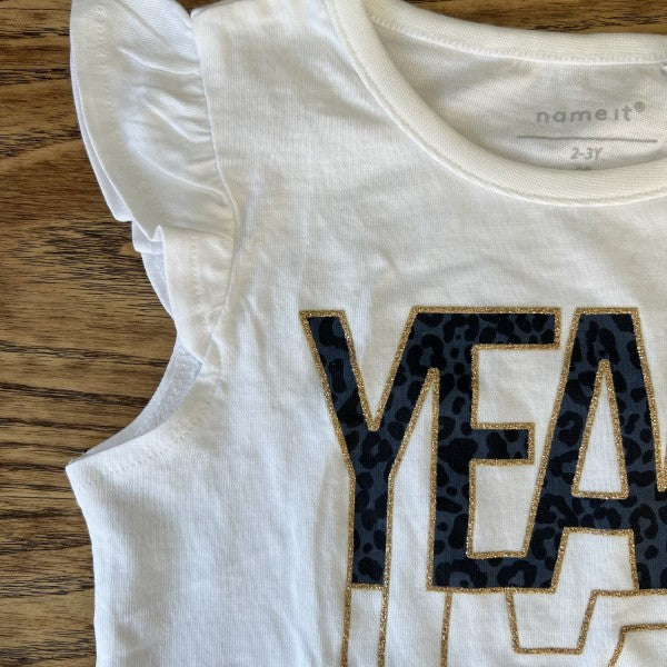 NAME IT SS Tshirt Yeah NWT / 2-3Y