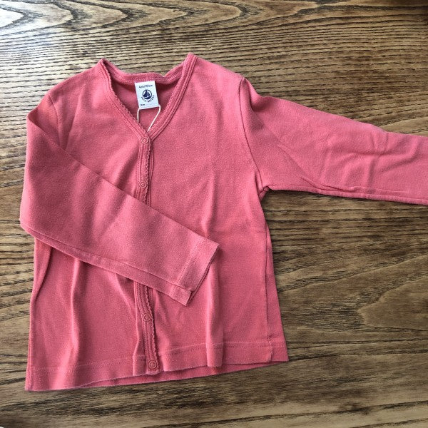 PETIT BATEAU Cotton Cardigan Size 4Y