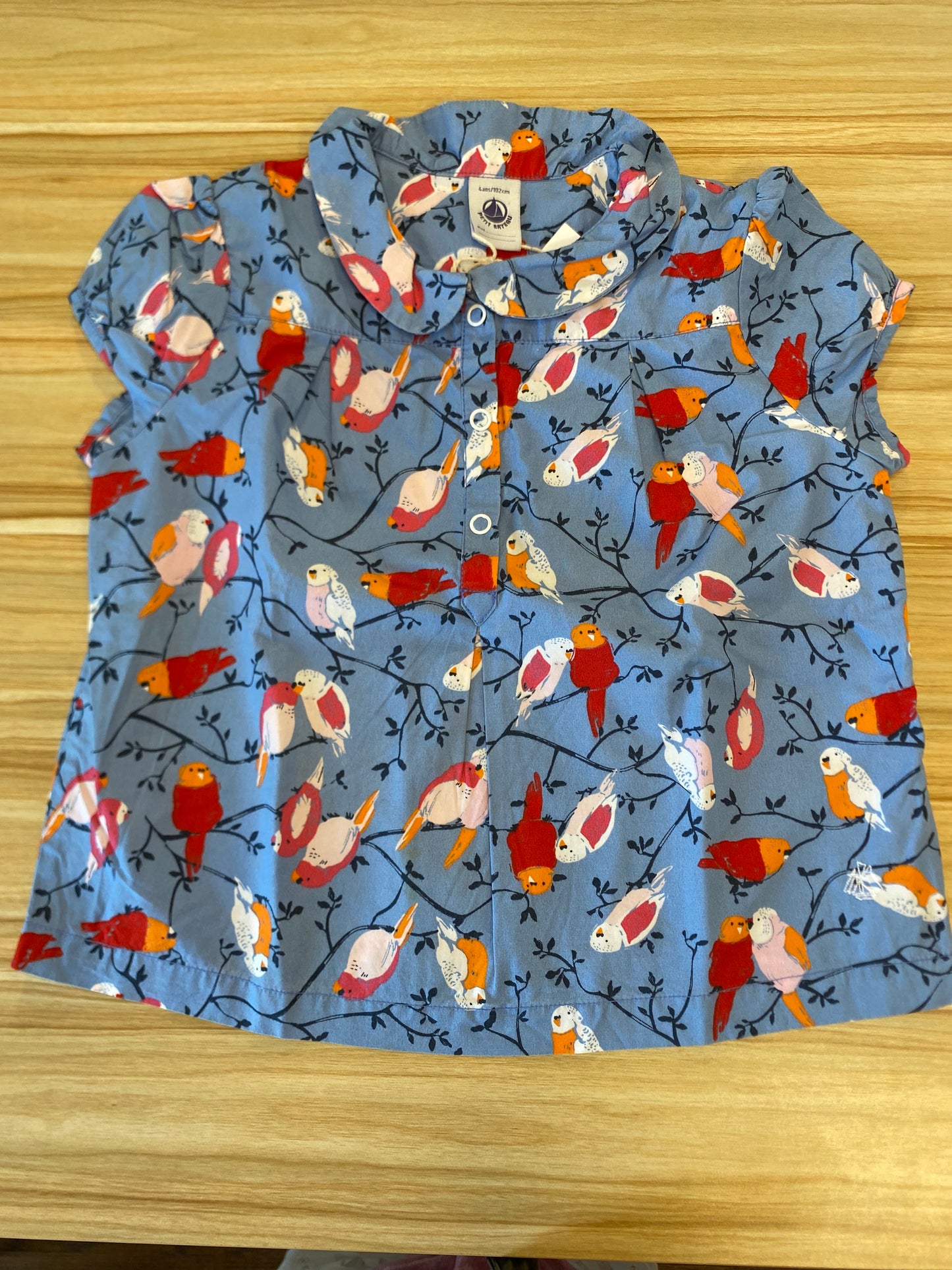 PETIT BATEAU blouse SS / 4Y