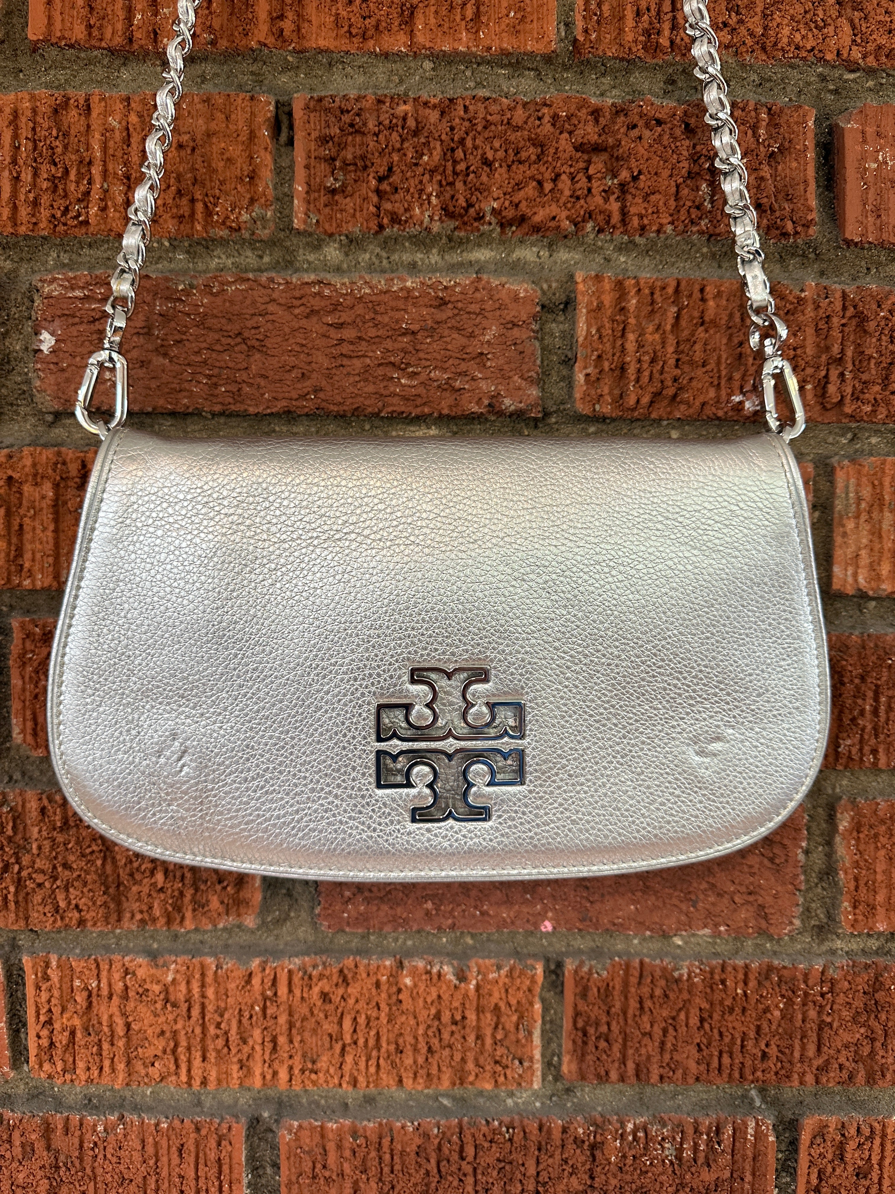 Tory burch top silver crossbody