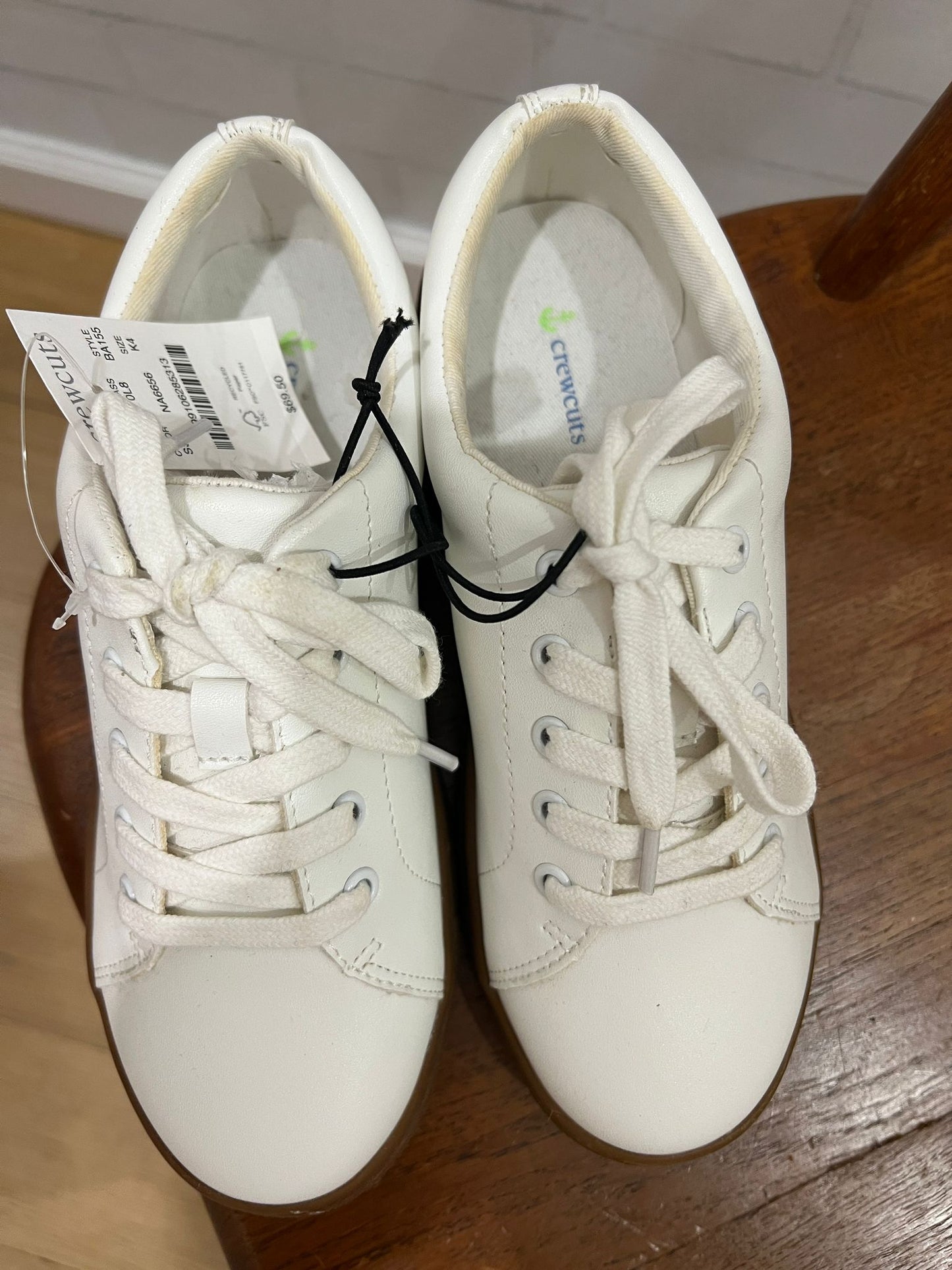 CREWCUTS Faux leather sneakers NWT. / us4 - 36