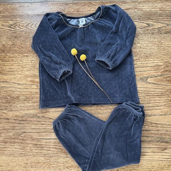 PETIT BATEAU Velvet Pyjamas / 4Y