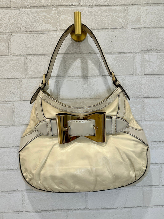 GUCCI Vintage Leather Queen Hobo handle bow bag