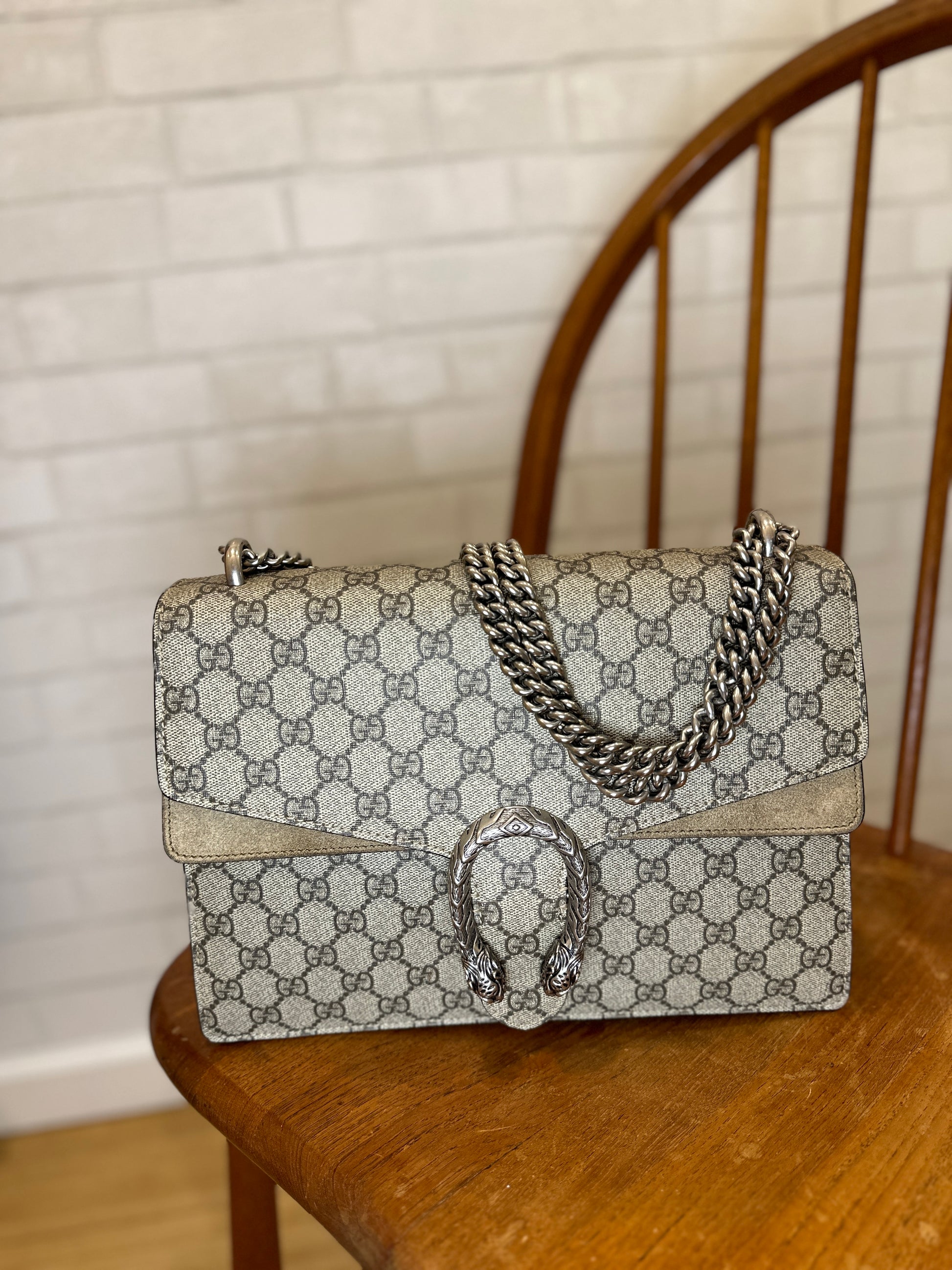 GUCCI GG Supreme Medium Dionysus Shoulder bag Second Edition NY