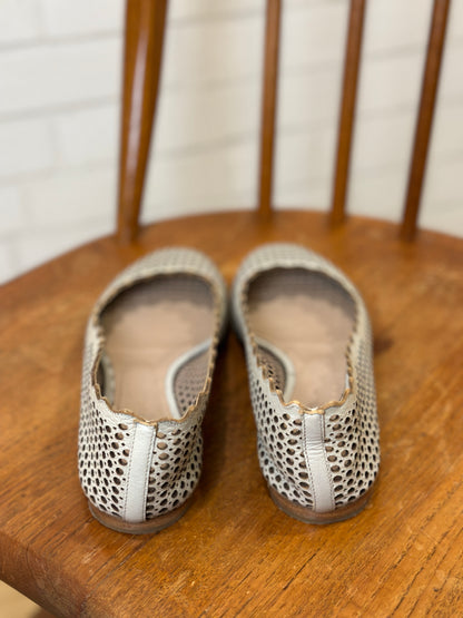 CHLOE Perforated Leather Ballet Flats Size 37.5-US7.5