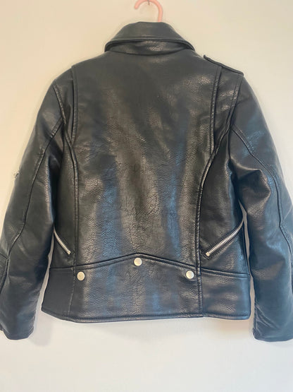 ZARA Faux Leather Biker Jacket  / 9Y