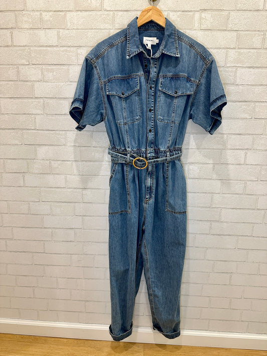 FRAME Arie Denim Jumpsuit Size M