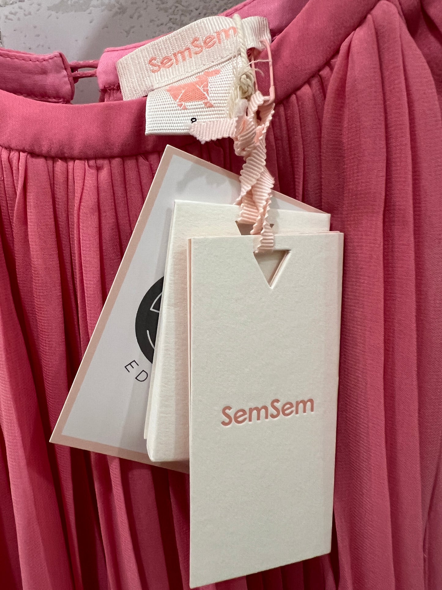 SEMSEM  mini pink dress NWT / 8Y