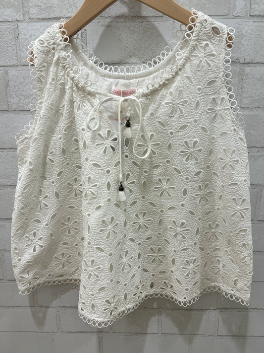 ZIMMERMAN Eyelet Sleeveless Blouse/ 6Y