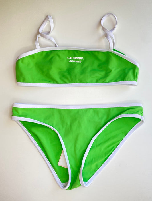 ZARA Green bikini/ 9-10Y