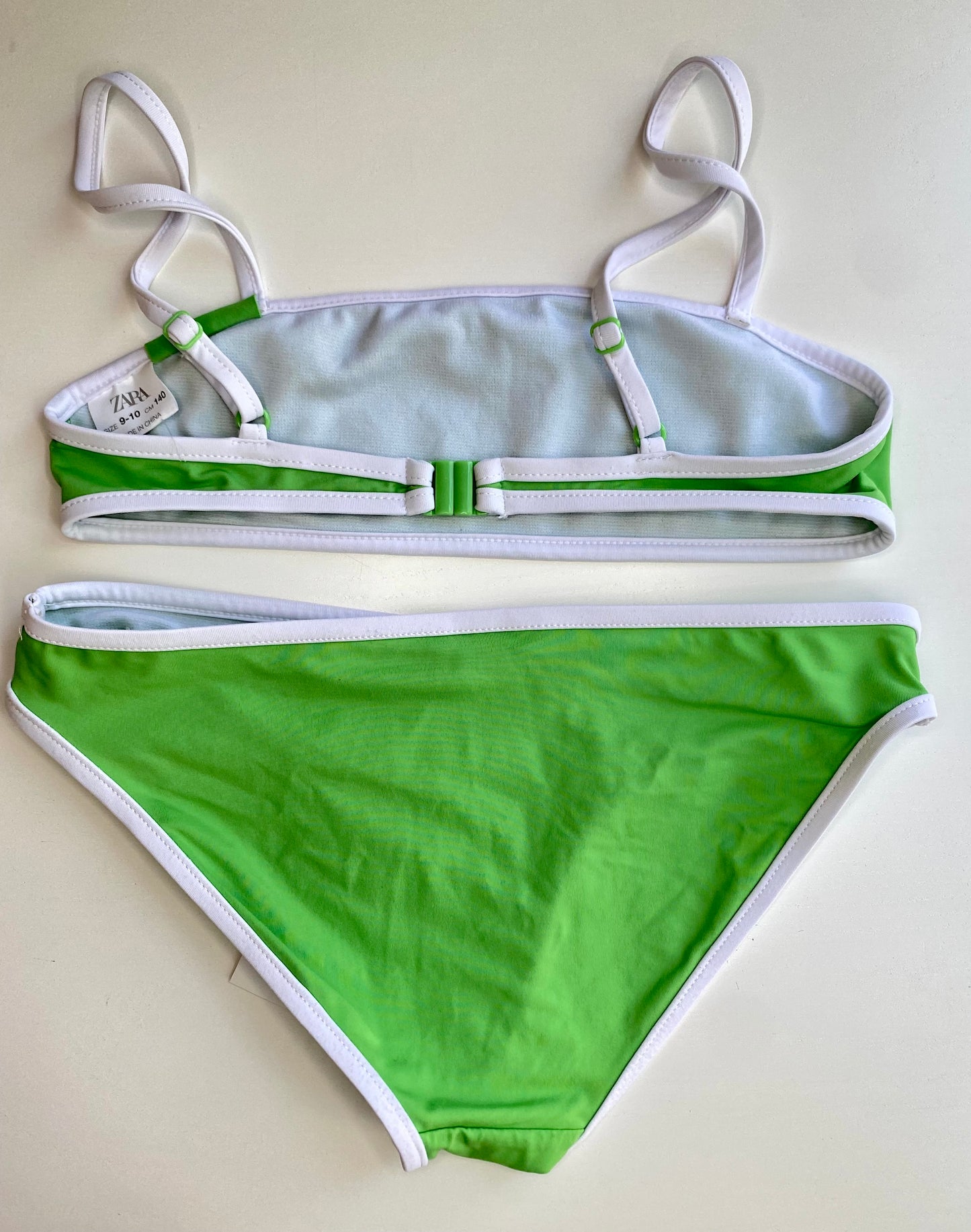 ZARA Green bikini/ 9-10Y