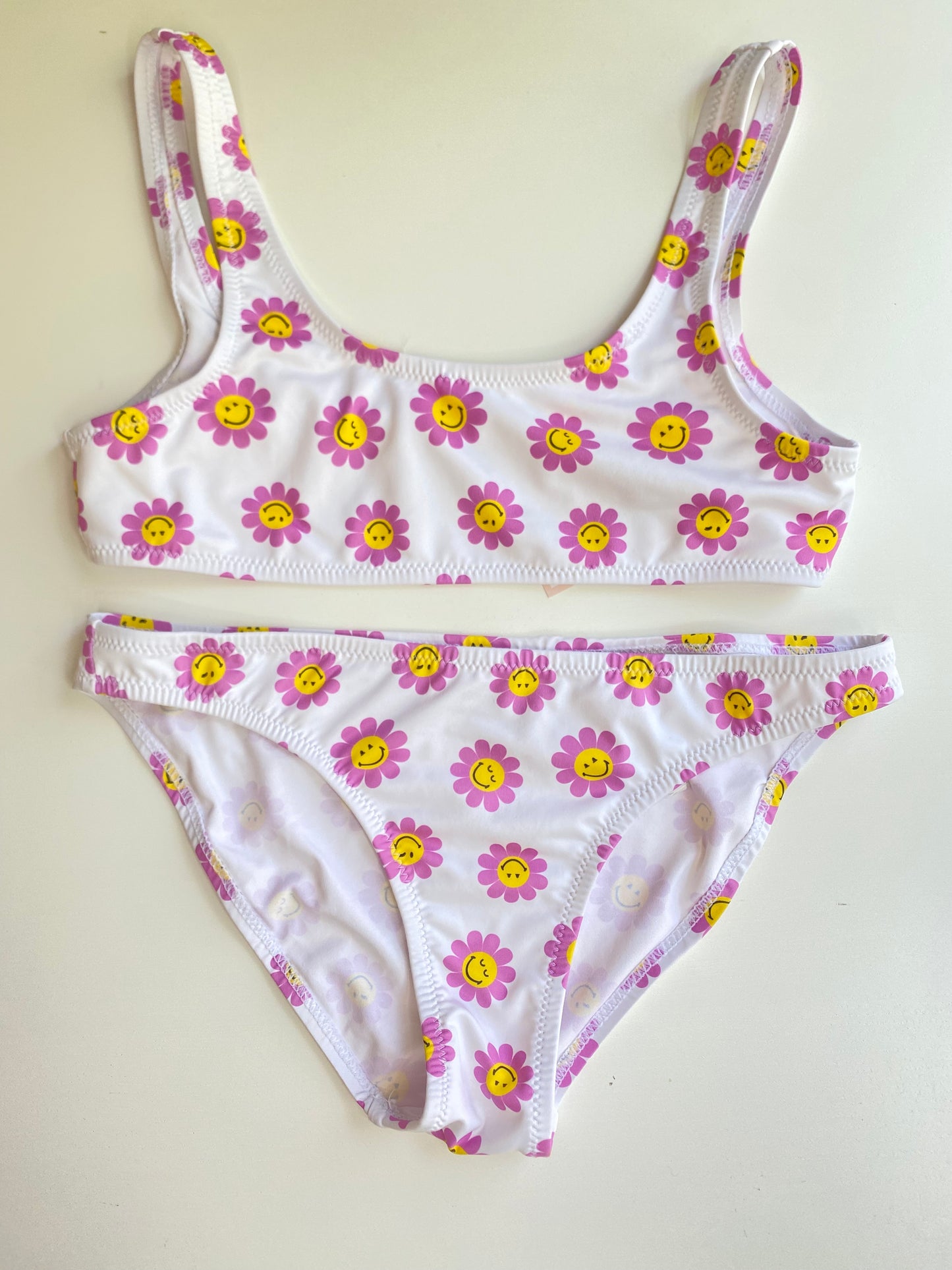 ZARA purple flower bikini/ 9-10Y