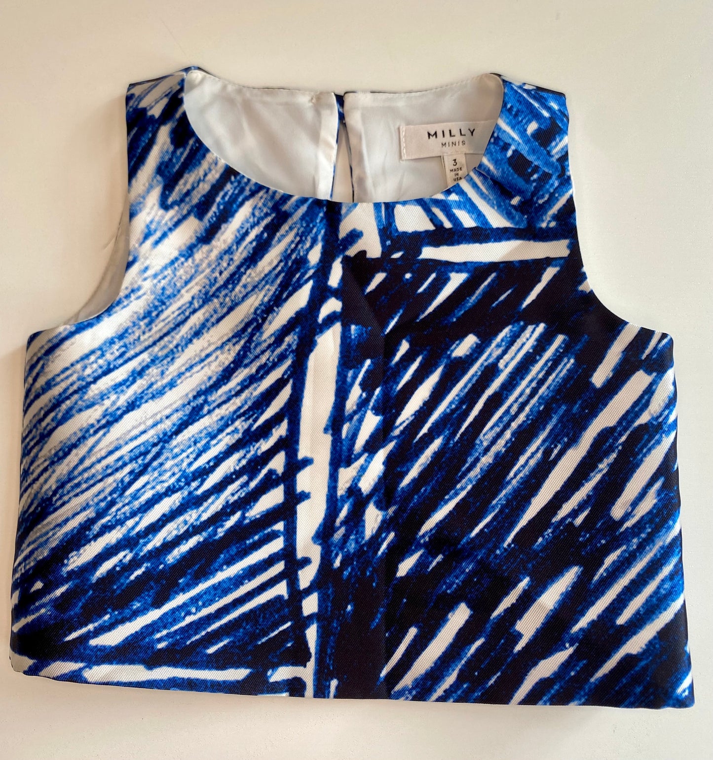 MILLY blue mini skirt and top /3Y