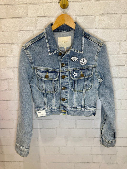 MAJE cropped denim jacket/ S-36