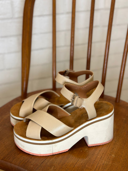 ROBERT CLERGERIE Platform Sandals / US7.5-EU38