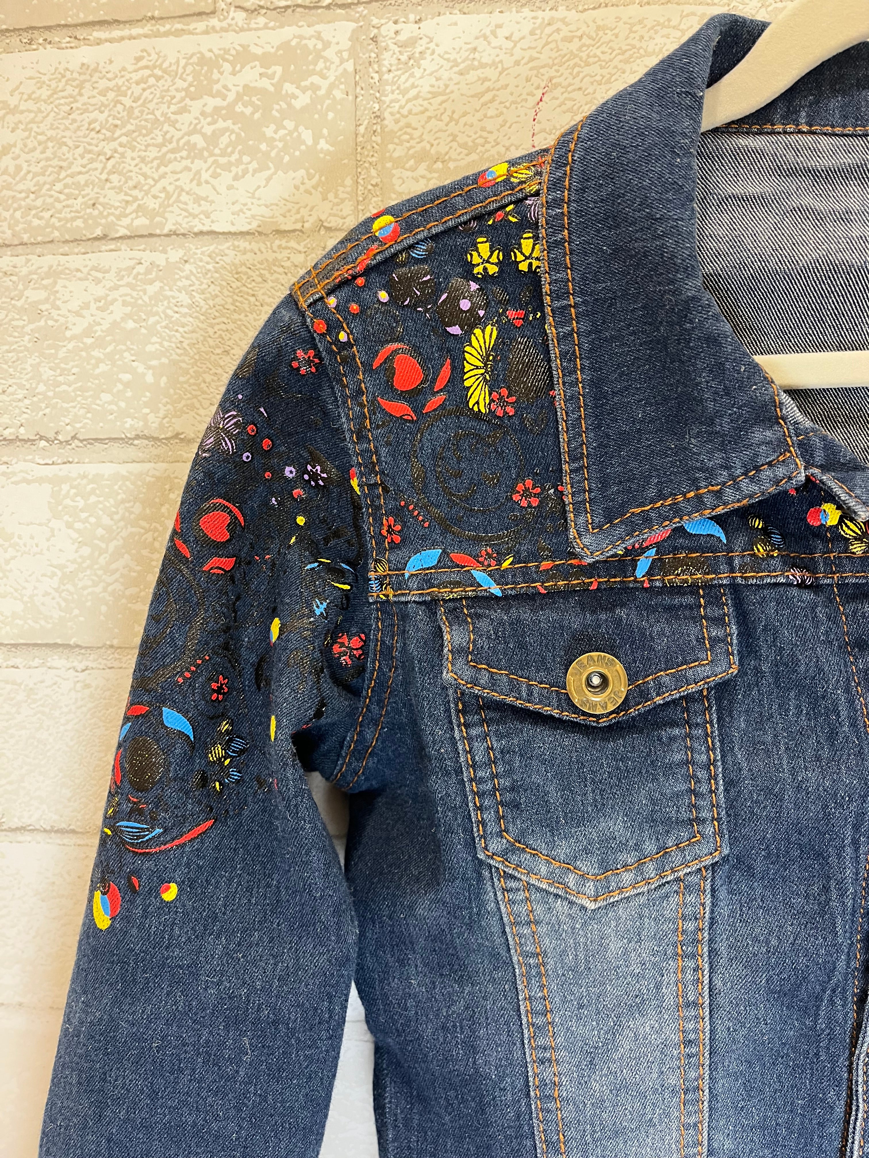 Vintage 90s Jordache Color Block Rainbow Denim Jacket | Urban Outfitters