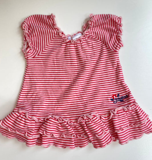 GUESS outfit cotton dress + cardigan / 3-6M